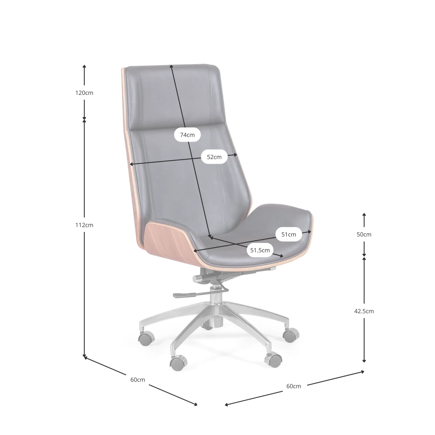 Sedia da ufficio nordica - Sedie da ufficio in pelle - Mobiliedesign