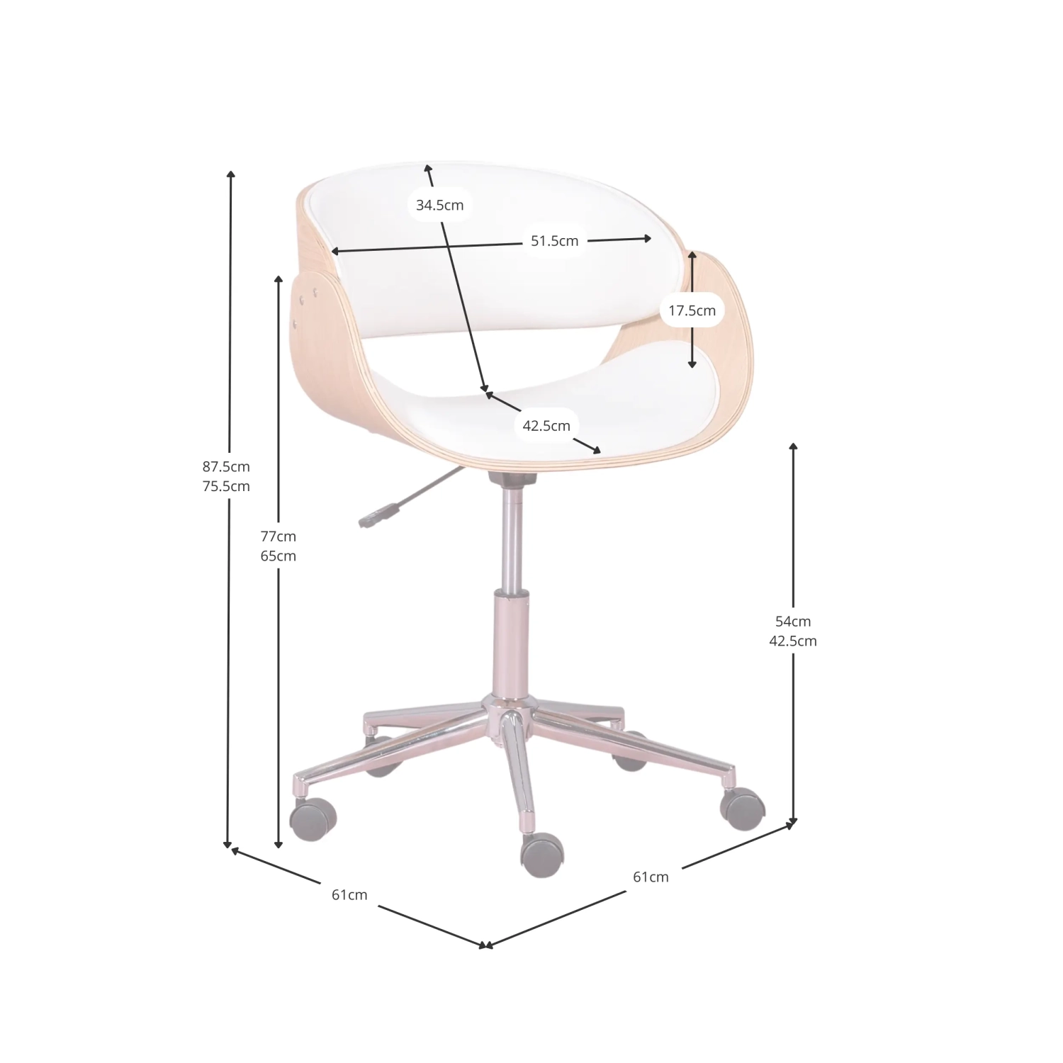 Burrow Office Chair - Wooden office chairs - Mueble Design