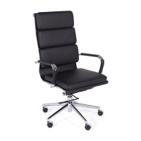 Moderne bureaustoel bekleed met kunstleer | Comfort en professionele stijl