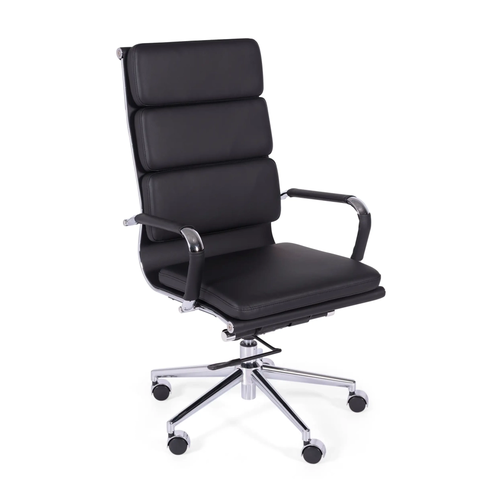 Moderne bureaustoel bekleed met kunstleer | Comfort en professionele stijl