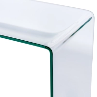 Konsolbord Ice Console : 12 mm klart härdat glas