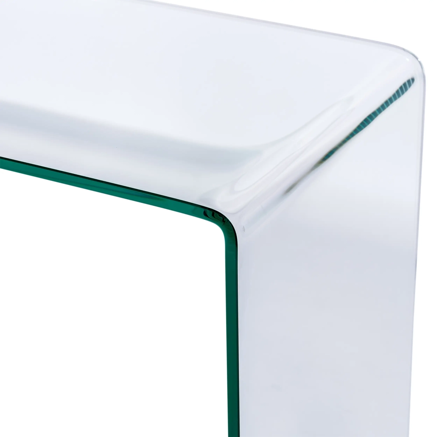 Konsolbord Ice Console : 12 mm klart härdat glas
