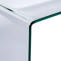 Stolik konsola Ice Console : 12 mm przezroczyste szkło hartowane