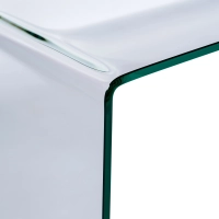 Konsolentisch Ice Console : 12 mm klares gehärtetes Glas