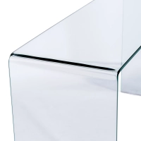 Stolik konsola Ice Console : 12 mm przezroczyste szkło hartowane