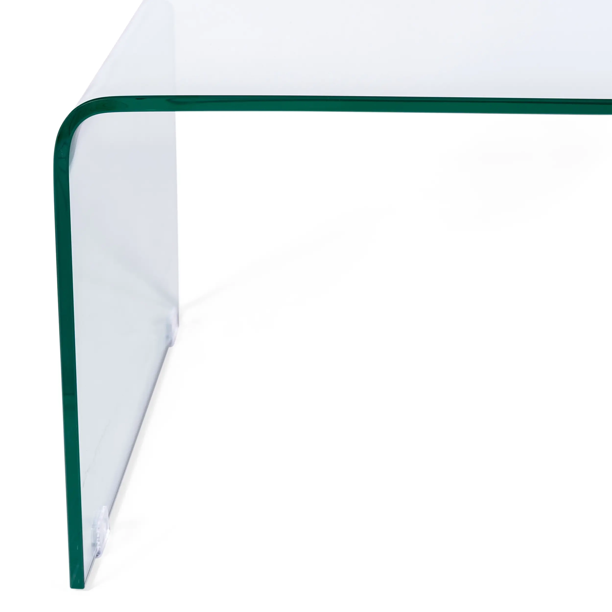 Coffee Ice salontafel : 12 mm transparant gehard glas