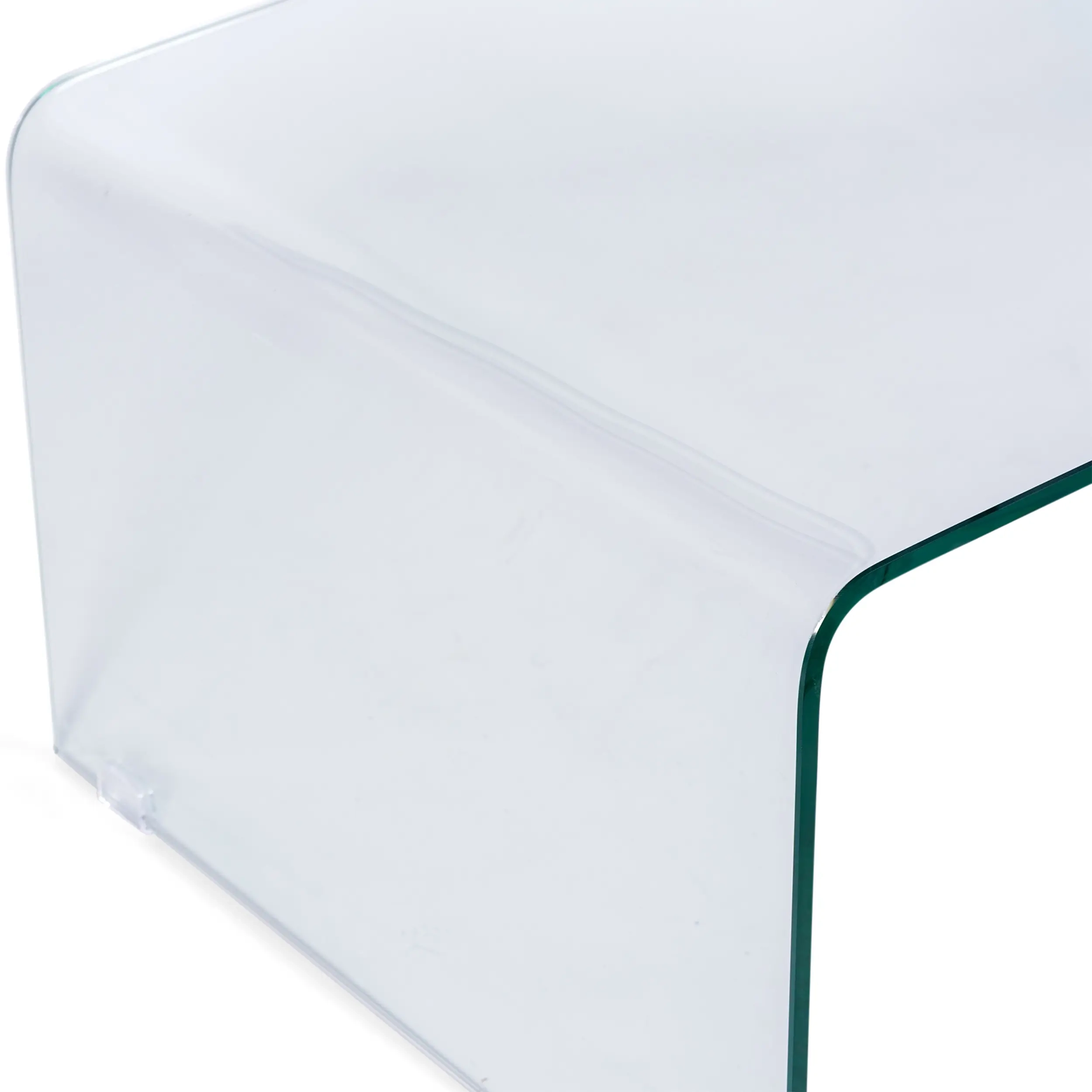 Coffee Ice salontafel : 12 mm transparant gehard glas