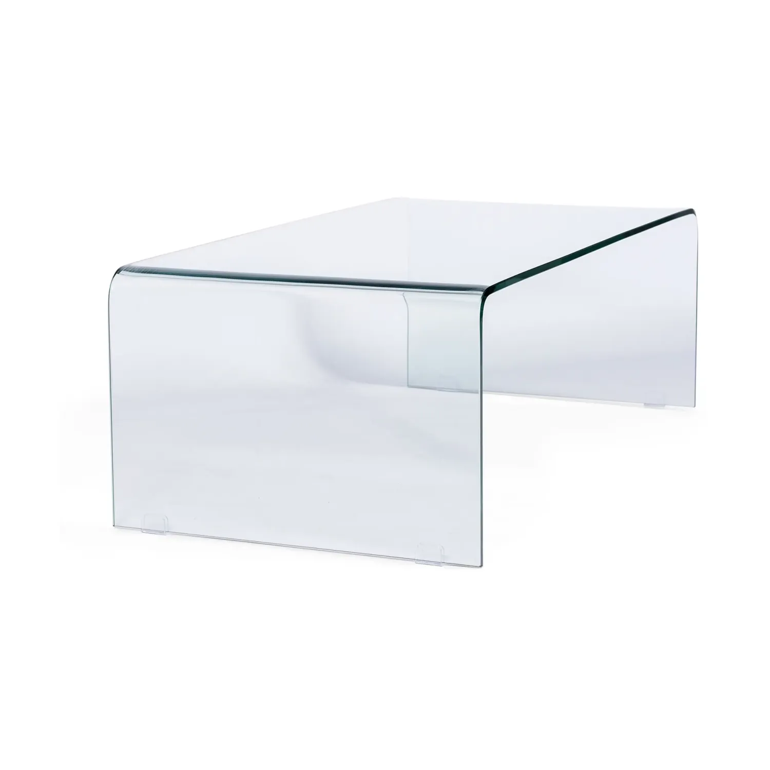 Coffee Ice soffbord : 12 mm transparent härdat glas