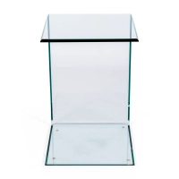 Ice Side Table | Beistelltisch und Couchtisch aus gehärtetem Glas