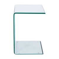 Mesa Ice Side | Mesa auxiliar y de centro en cristal templado