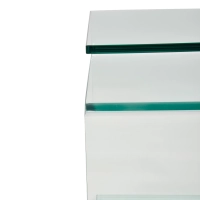 Winter Side Table : Side table and coffee table in tempered glass