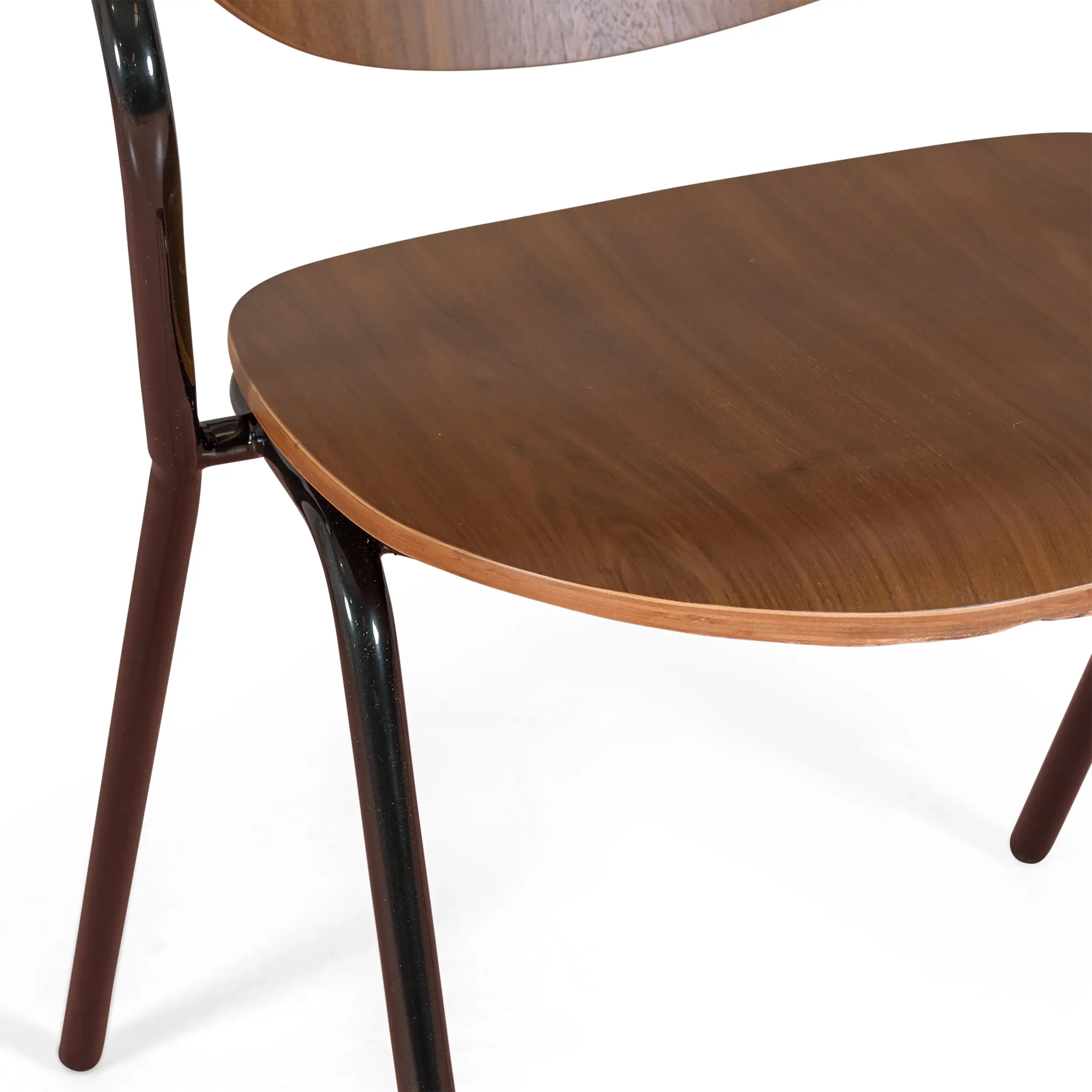 Industriële stoel Alpha in walnotenhout - Houten stoelen - - Stoelen - Industrieel - Stoelen Mobelarium