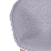 Cadeira edredão Daxer estofada em algodão - Mueble Design