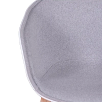 Daxer Duvet Chair gepolstert in Baumwolle - Mobelarium