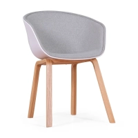 Daxer Duvet Chair gepolstert in Baumwolle - Mobelarium