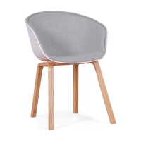 Silla Nórdica Daxer Tapizada en Algodón - Mueble Design