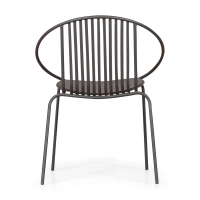Sedia in metallo Bali - Robusta e moderna per uso interno ed esterno - - Bali Mobilie Design