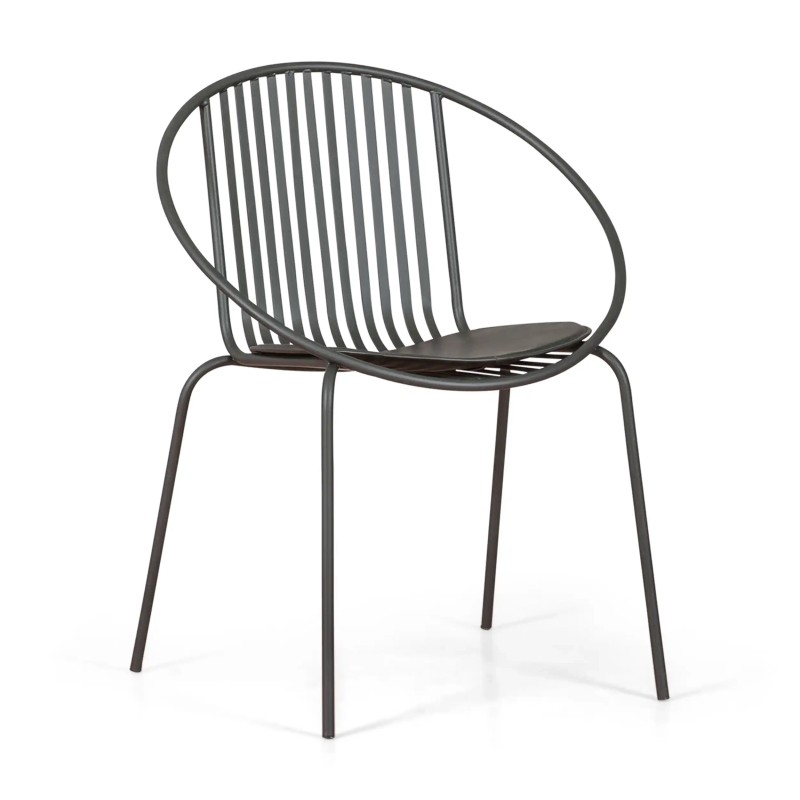 Chaise en métal Bali - Robuste et moderne pour l'intérieur et l'extérieur - - Bali Meubles Concept