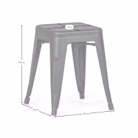 Stolička industrial Bistro 45CM Matt - Průmyslové židle a stoličky