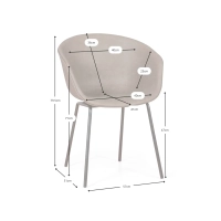 Krzesło tapicerowane ze sztucznej skóry Denver - industrialny design i wygoda