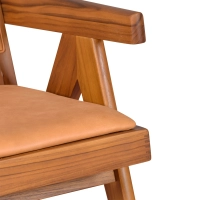 Sillón Lounge Compass - Retro-vintage en piel italiana - Mueble Design