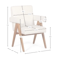 Silla Compass - Diseño Retro Vintage en Madera de Teca - Mueble Design