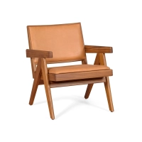 Lounge-Sessel Compass - Retro-Vintage in italienischem Leder - - - Mobelarium