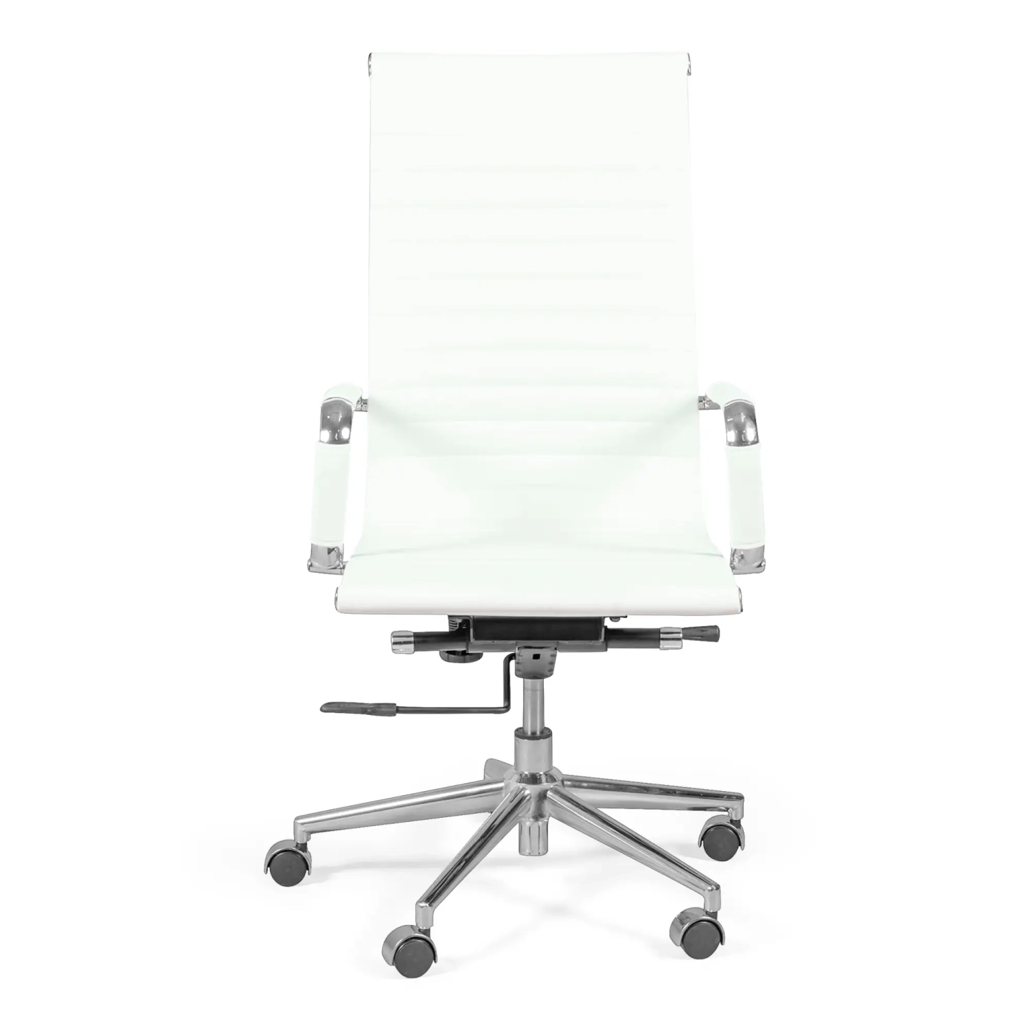 Kontorsstol med högt ryggstöd | Ergonomi och modern design i läderimitation