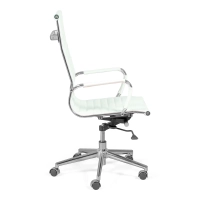 Pracovní kancelářská židle s vysokým opěradlem | Ergonomie a moderní design v imitaci kůže