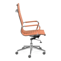 Silla de oficina Task respaldo alto | Ergonomía y diseño moderno en polipiel
