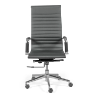Sedia da ufficio operativa con schienale alto | Ergonomia e design moderno in similpelle