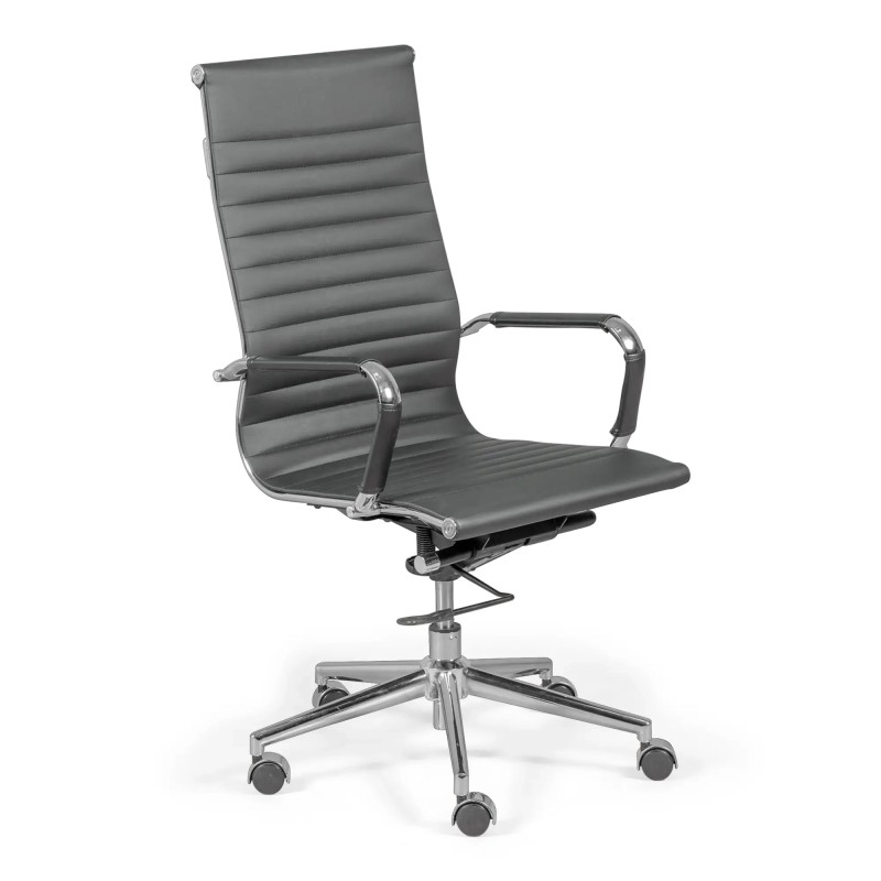 Silla de oficina Task respaldo alto | Ergonomía y diseño moderno en polipiel