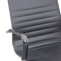 Kontorsstol med högt ryggstöd | Ergonomi och modern design i läderimitation