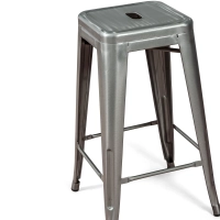 Barstol industriell Bistro 66 cm | Stål stapelbar blank eller matt