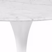 Ovale Tafel Tulip 199 cm Carrara Marmer | Saarinen Ontwerp voor Luxe Eetkamers