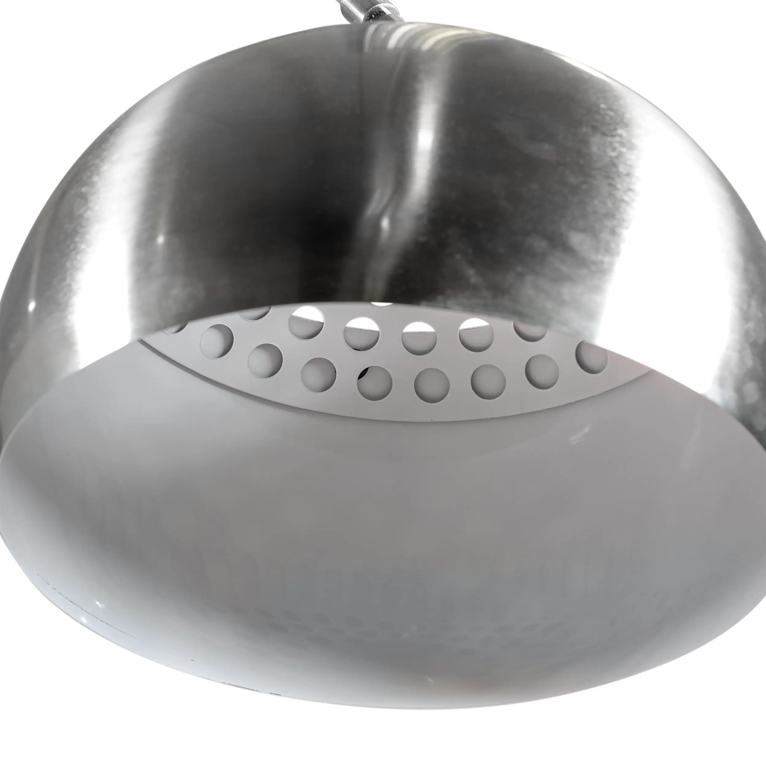 Lustre Manhattan en acier et marbre de Carrare | Luminaire design moderne