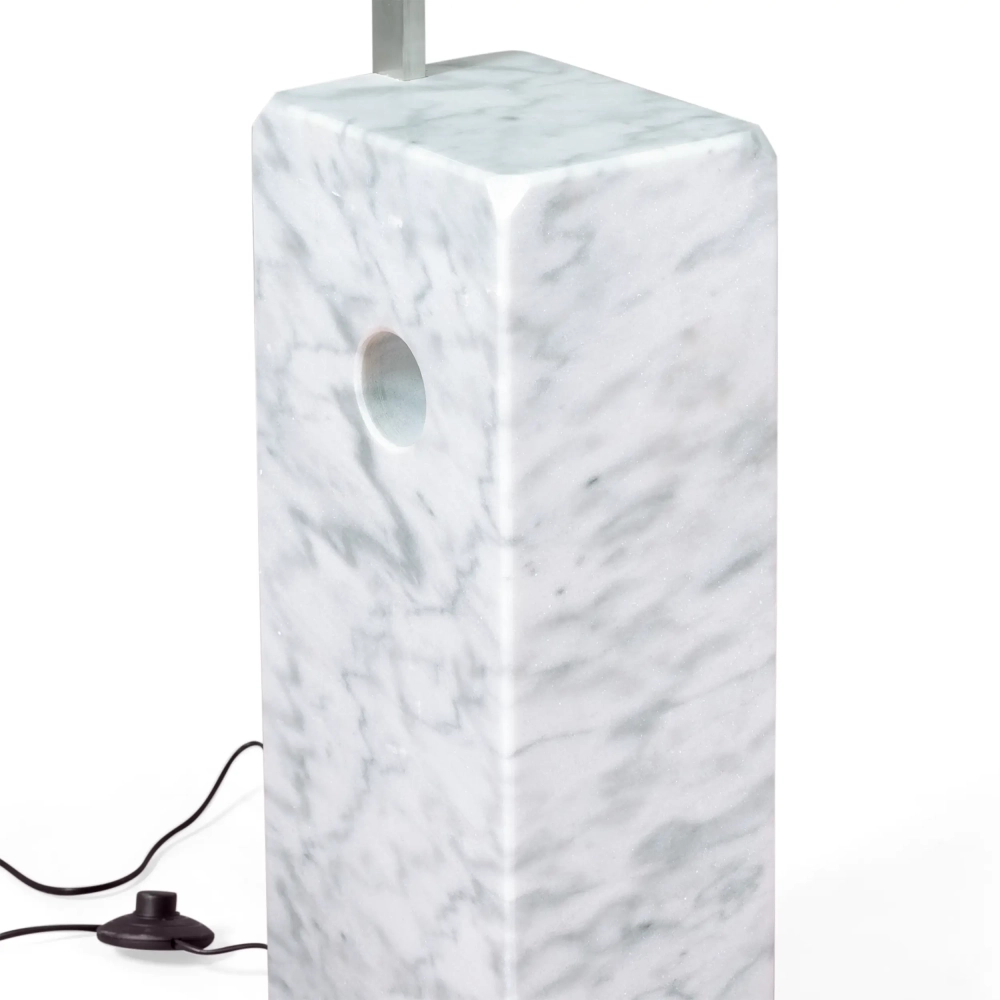 Manhattan Kronleuchter aus Stahl und Carrara-Marmor | Moderne Designbeleuchtung