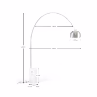 Manhattan Kronleuchter aus Stahl und Carrara-Marmor | Moderne Designbeleuchtung