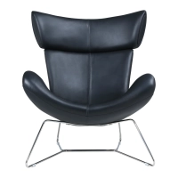 Emola Stoel in Italiaans leder : Moderne fauteuil in eersteklas design