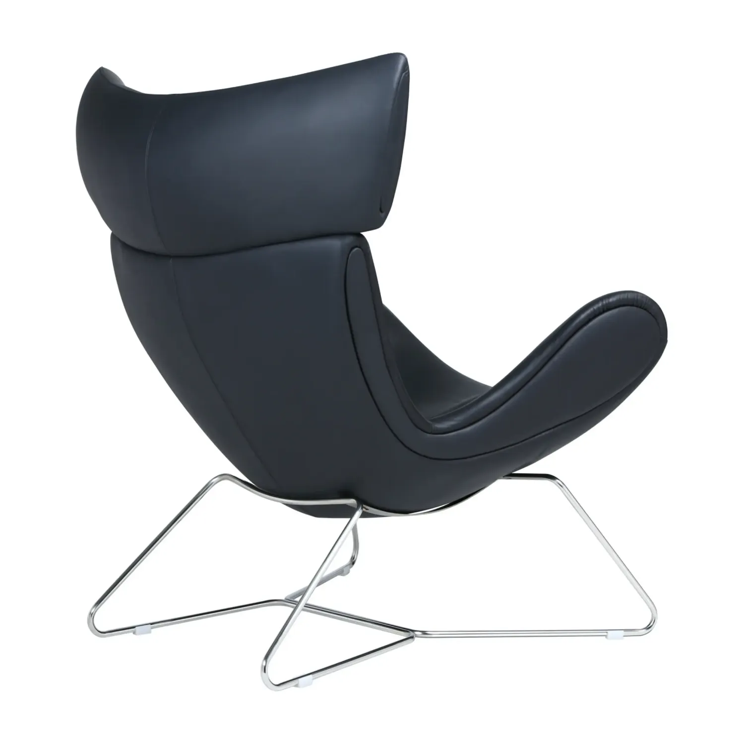 Emola Stoel in Italiaans leder : Moderne fauteuil in eersteklas design