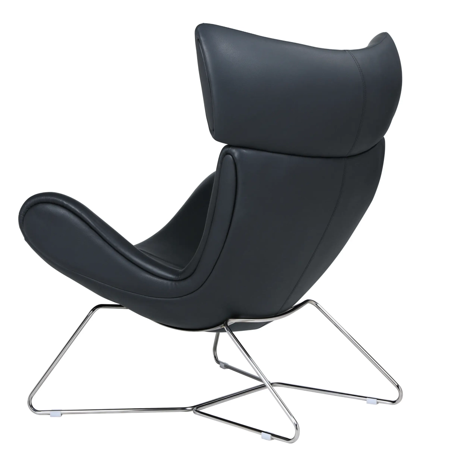 Emola Stoel in Italiaans leder : Moderne fauteuil in eersteklas design