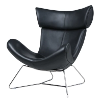 Emola Stoel in Italiaans leder : Moderne fauteuil in eersteklas design