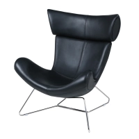 Emola Stoel in Italiaans leder : Moderne fauteuil in eersteklas design