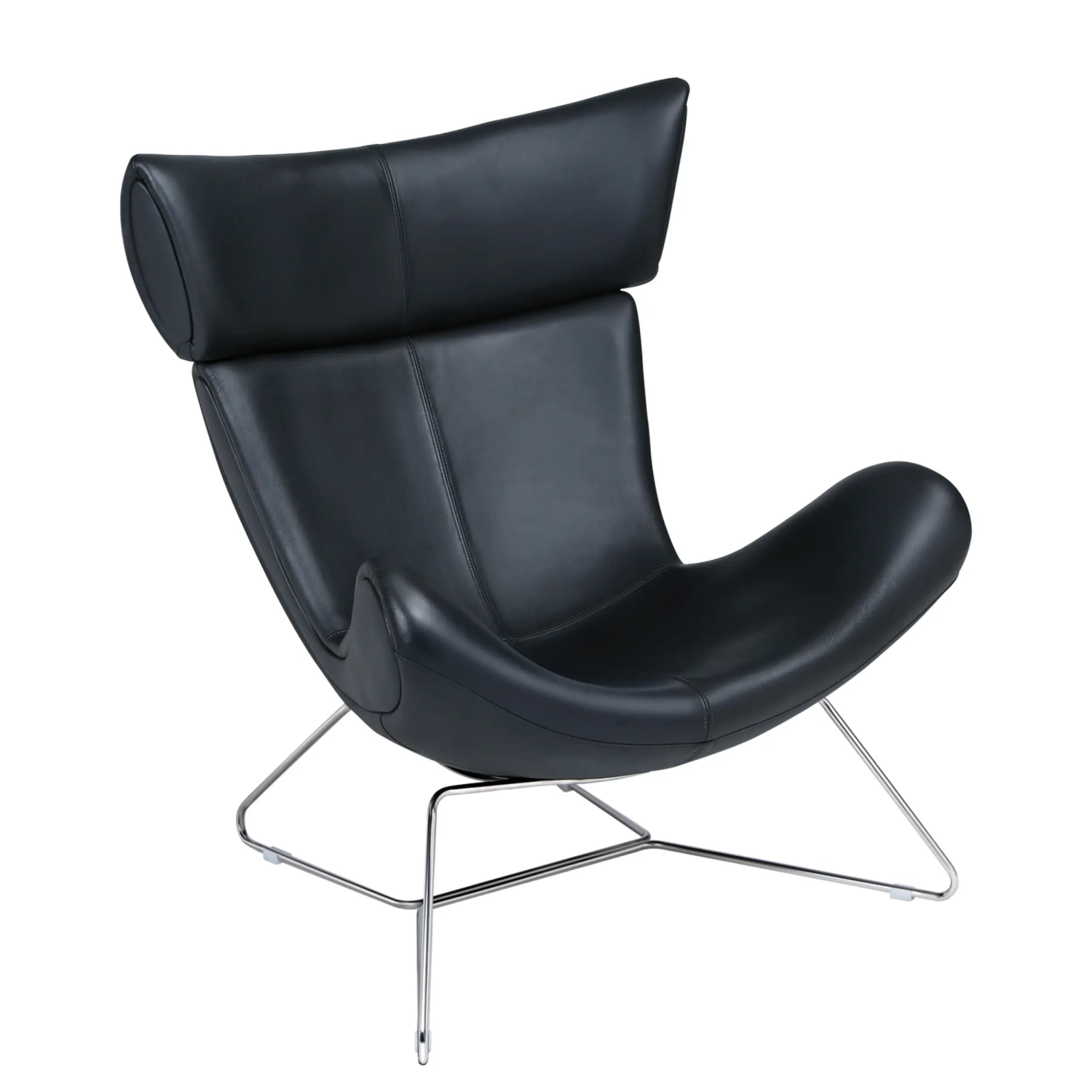 Emola Stoel in Italiaans leder : Moderne fauteuil in eersteklas design