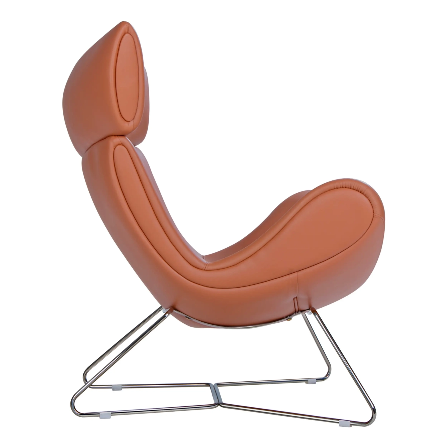 Emola Stoel in Italiaans leder : Moderne fauteuil in eersteklas design