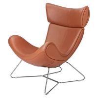Emola Stoel in Italiaans leder : Moderne fauteuil in eersteklas design