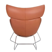 Emola Stoel in Italiaans leder : Moderne fauteuil in eersteklas design