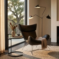 Emola Stoel in Italiaans leder : Moderne fauteuil in eersteklas design