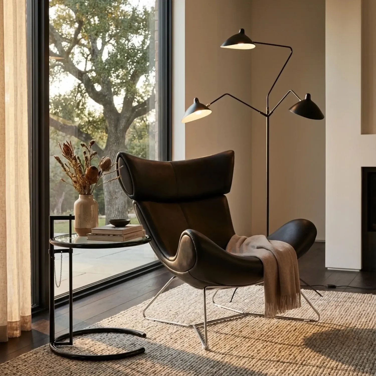 Emola Stoel in Italiaans leder : Moderne fauteuil in eersteklas design