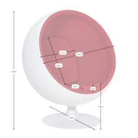 Replika bollstol i kashmir - moderna fåtöljer - designmöbler